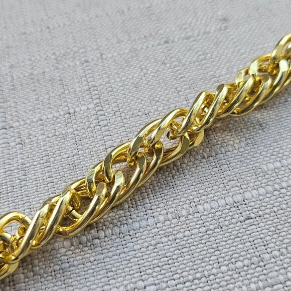 Fashion Wristband Bracelet Unisex Fashion Jewelry Yellow Gold Tone Bracelet New - Picture 7 of 12